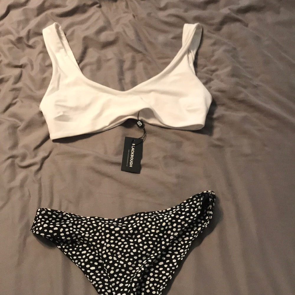 Black and white bikini